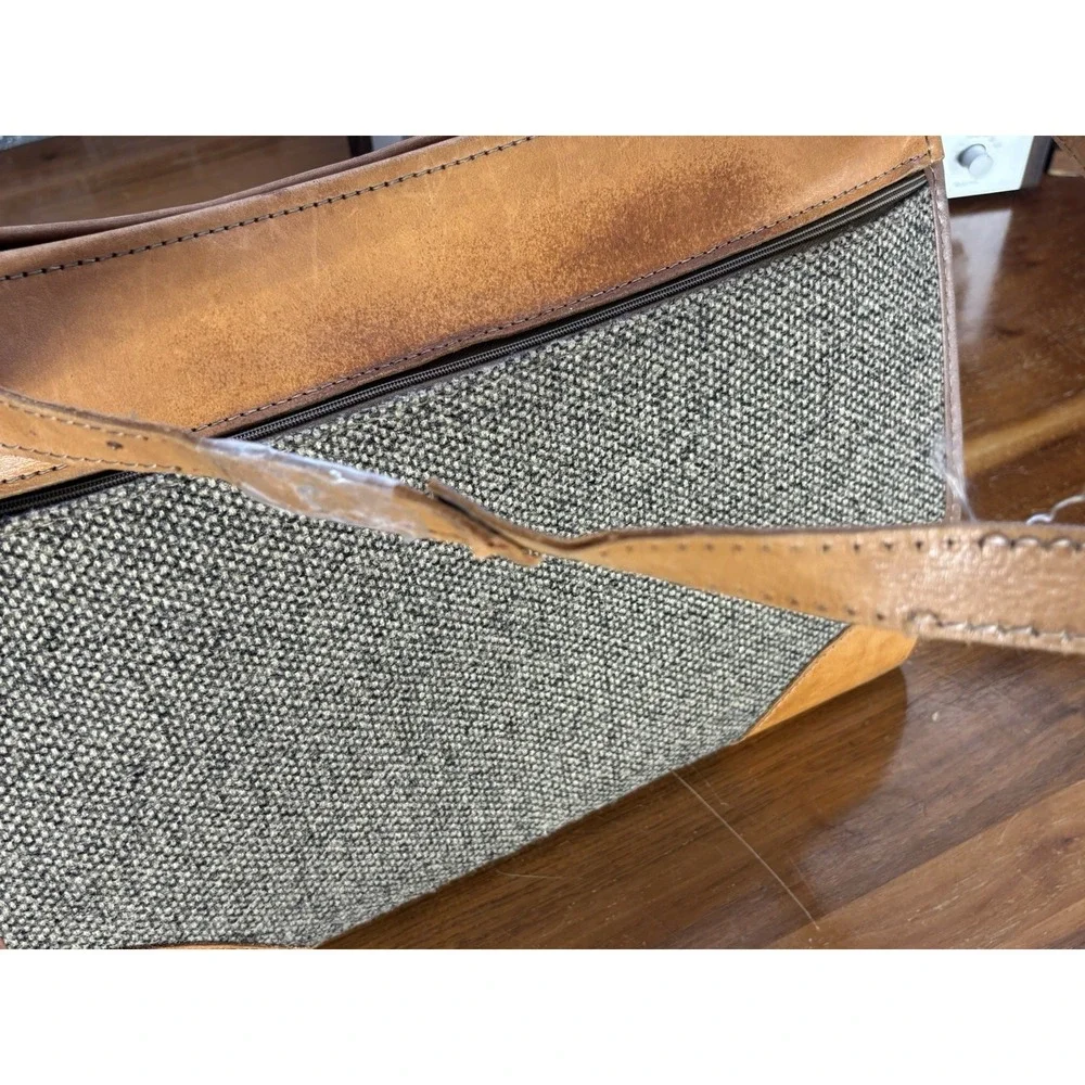 Vintage Hartmann⭐️Weekender Luggage Carry On Bag Tweed Leather⭐️IGC 17